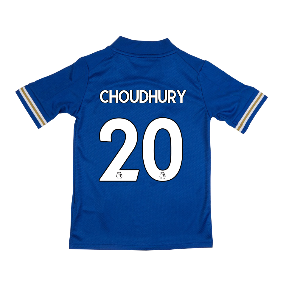 Lapset Jalkapallo Hamza Choudhury #20 Kotipaita Sininen Pelipaita 2020/21 Lyhythihainen Paita