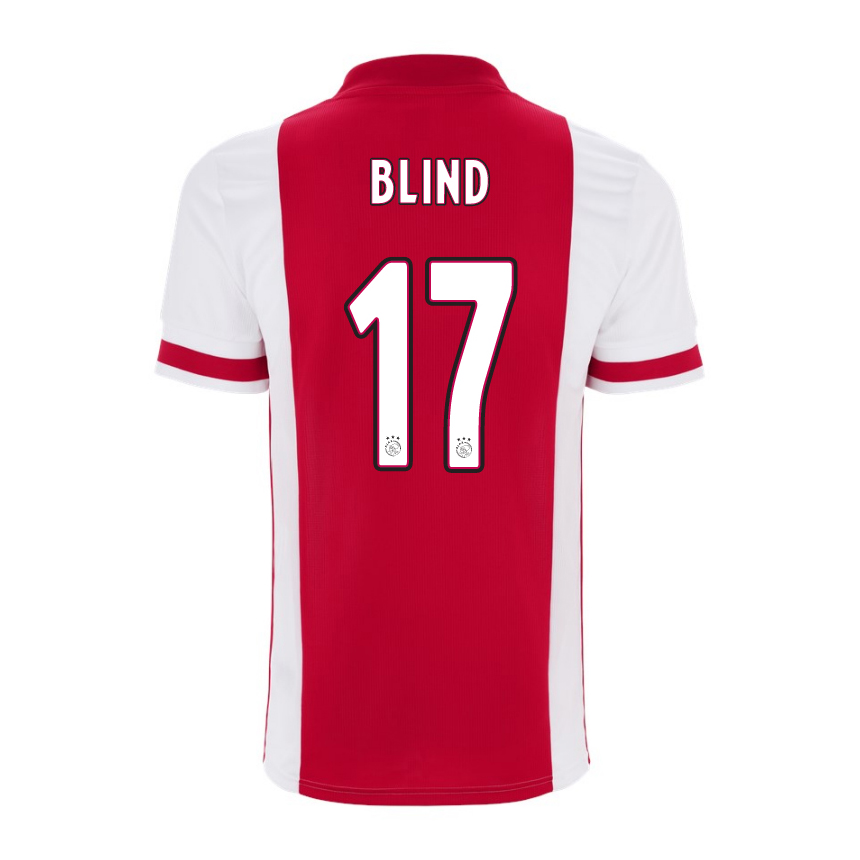 Lapset Jalkapallo Daley Blind #17 Kotipaita Punainen Pelipaita 2020/21 Lyhythihainen Paita