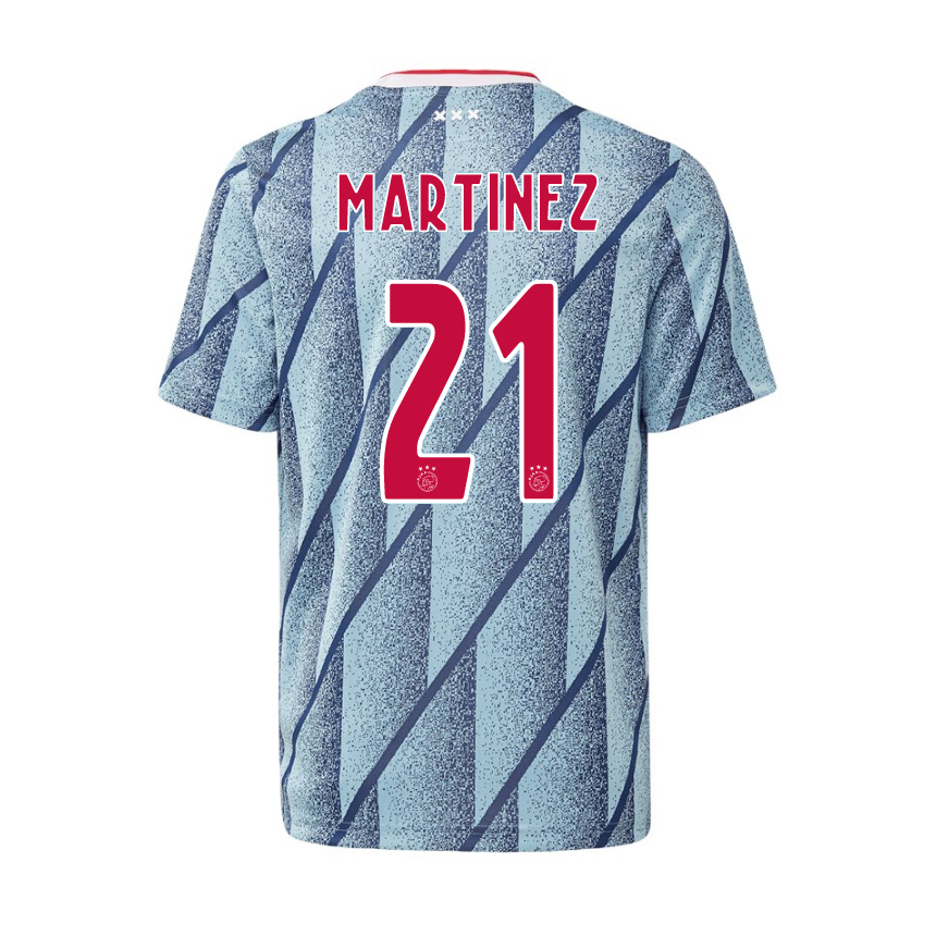 Lapset Jalkapallo Lisandro Martinez #21 Vieraspaita Sininen Pelipaita 2020/21 Lyhythihainen Paita
