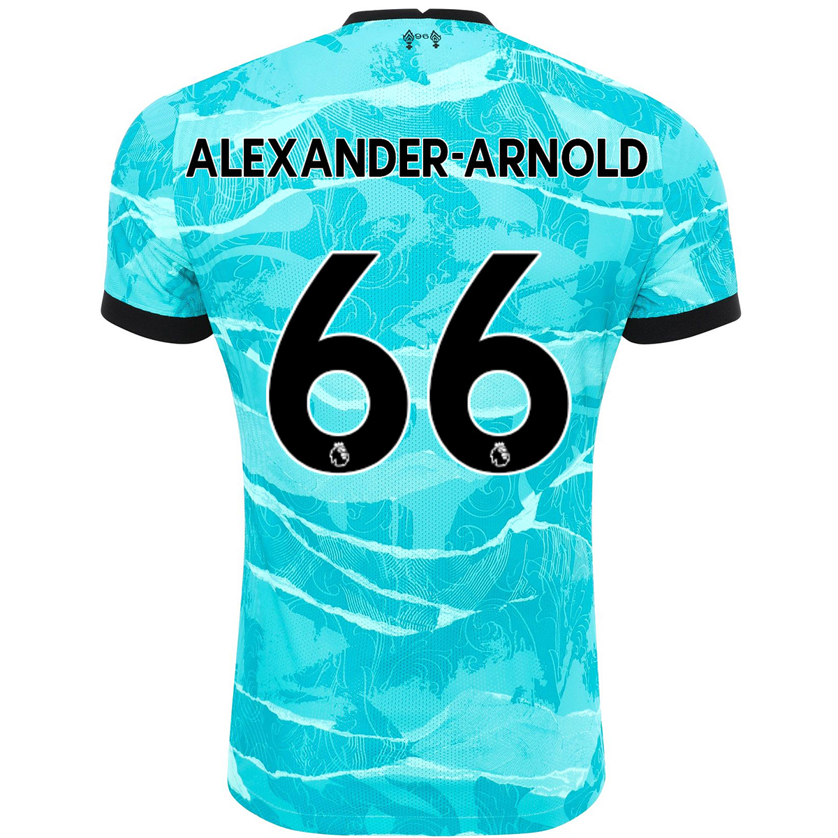 Lapset Jalkapallo Trent Alexander-arnold #66 Vieraspaita Sininen Pelipaita 2020/21 Lyhythihainen Paita