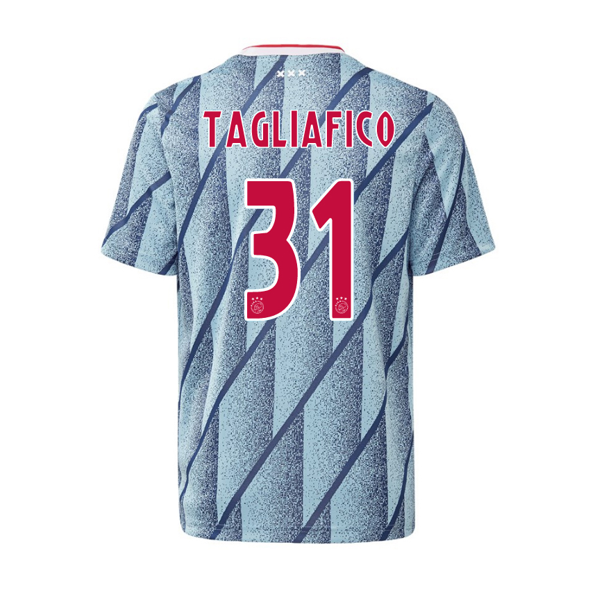 Lapset Jalkapallo Nicolas Tagliafico #31 Vieraspaita Sininen Pelipaita 2020/21 Lyhythihainen Paita