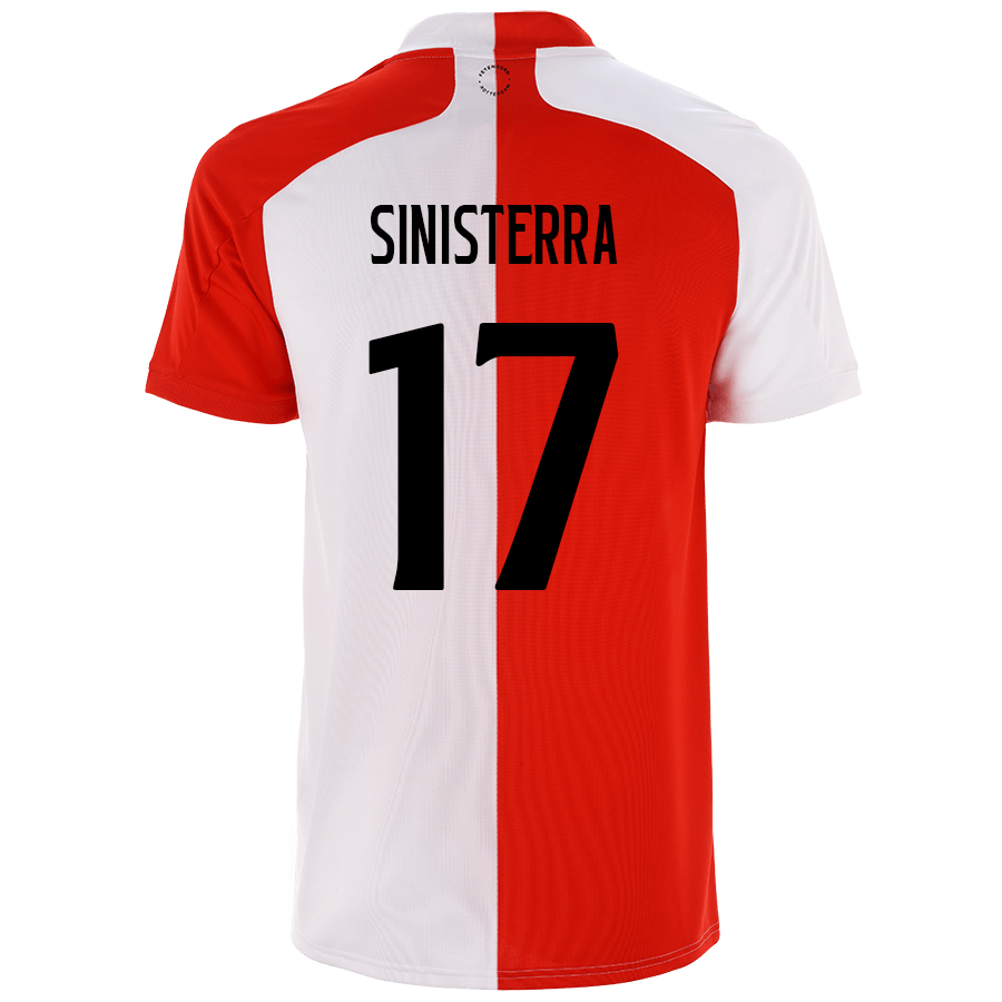 Lapset Jalkapallo Luis Sinisterra #17 Kotipaita Punainen Valkoinen Pelipaita 2020/21 Lyhythihainen Paita