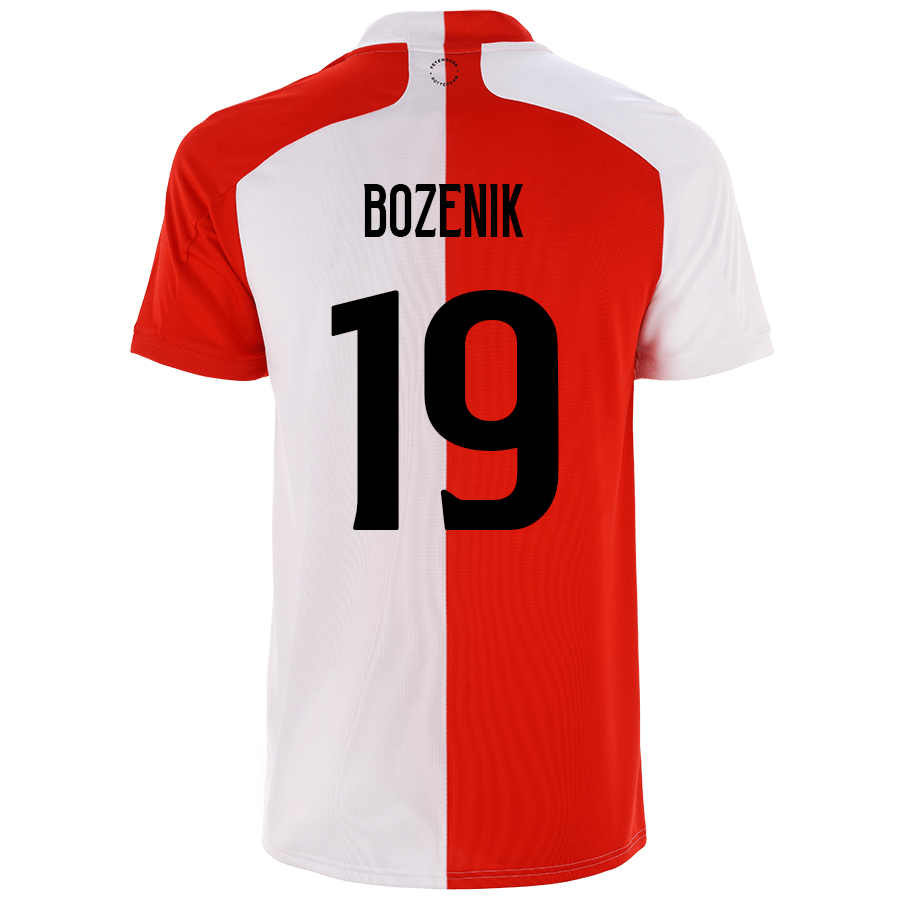 Lapset Jalkapallo Robert Bozenik #19 Kotipaita Punainen Valkoinen Pelipaita 2020/21 Lyhythihainen Paita