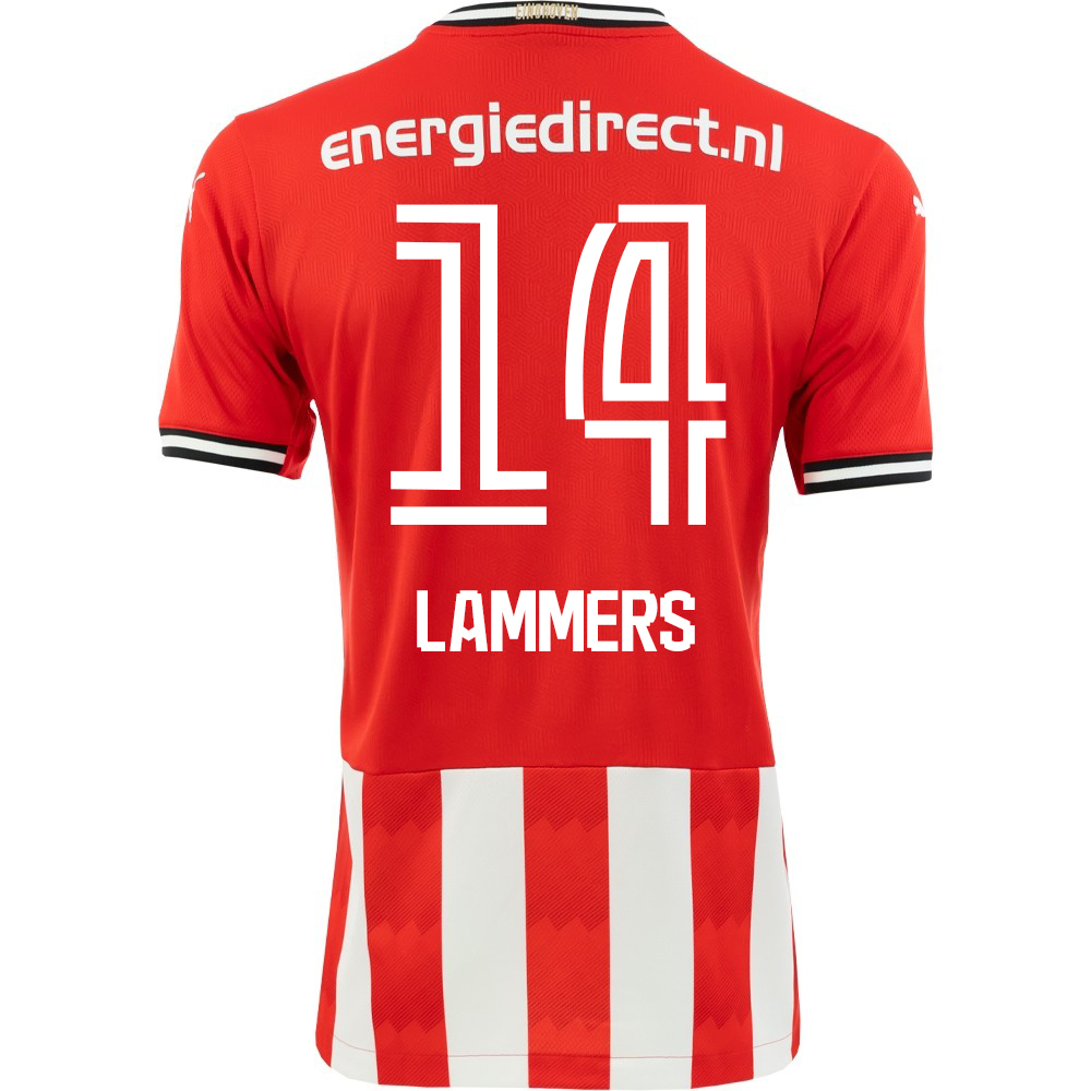 Lapset Jalkapallo Sam Lammers #14 Kotipaita Punainen Pelipaita 2020/21 Lyhythihainen Paita