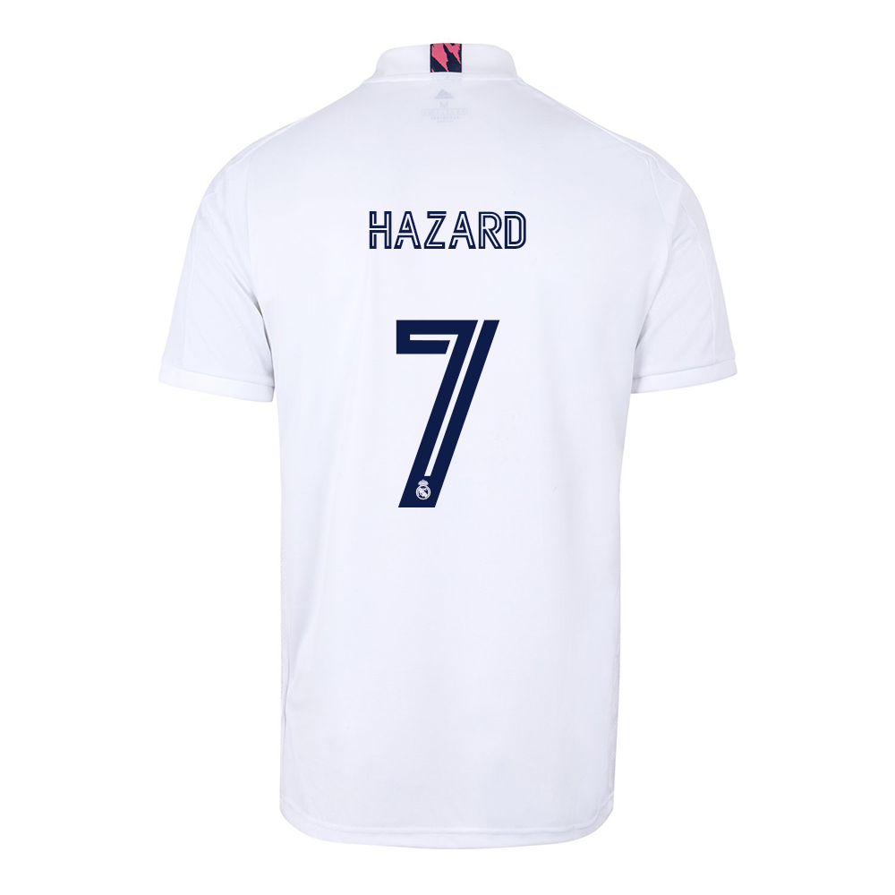 Lapset Jalkapallo Eden Hazard #7 Kotipaita Valkoinen Pelipaita 2020/21 Lyhythihainen Paita