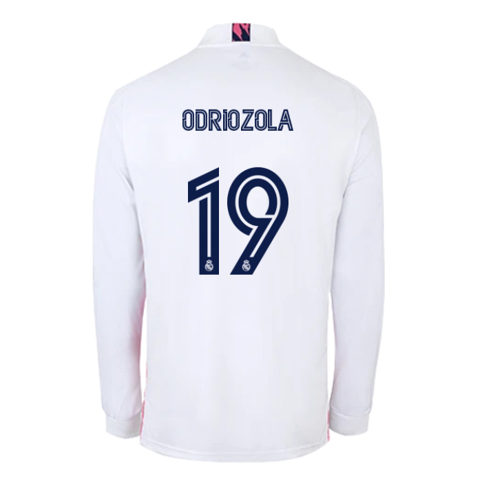 Lapset Jalkapallo Alvaro Odriozola #19 Kotipaita Valkoinen Pelipaita 2020/21 Lyhythihainen Paita
