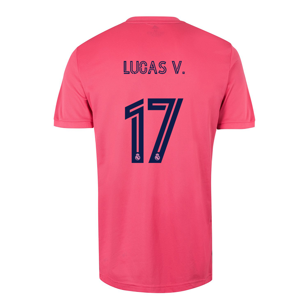 Lapset Jalkapallo Lucas Vazquez #17 Vieraspaita Vaaleanpunainen Pelipaita 2020/21 Lyhythihainen Paita