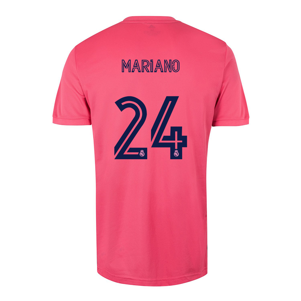 Lapset Jalkapallo Mariano Diaz #24 Vieraspaita Vaaleanpunainen Pelipaita 2020/21 Lyhythihainen Paita