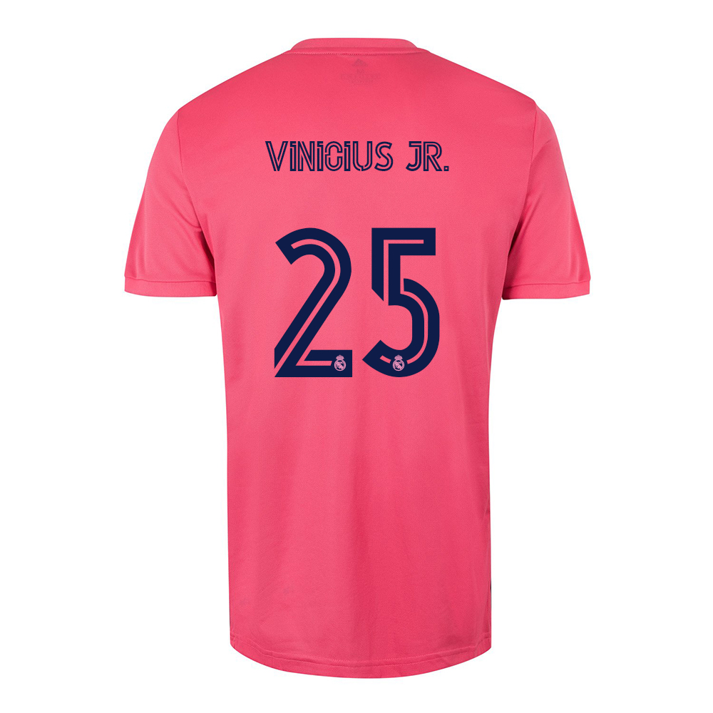 Lapset Jalkapallo Vinicius Junior #25 Vieraspaita Vaaleanpunainen Pelipaita 2020/21 Lyhythihainen Paita