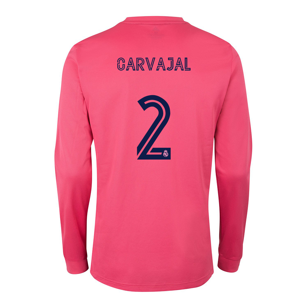 Lapset Jalkapallo Daniel Carvajal #2 Vieraspaita Vaaleanpunainen Pelipaita 2020/21 Lyhythihainen Paita