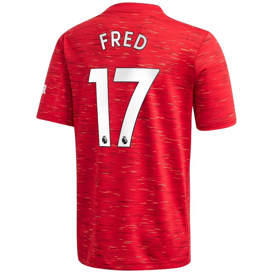 Lapset Jalkapallo Fred #17 Kotipaita Punainen Pelipaita 2020/21 Lyhythihainen Paita