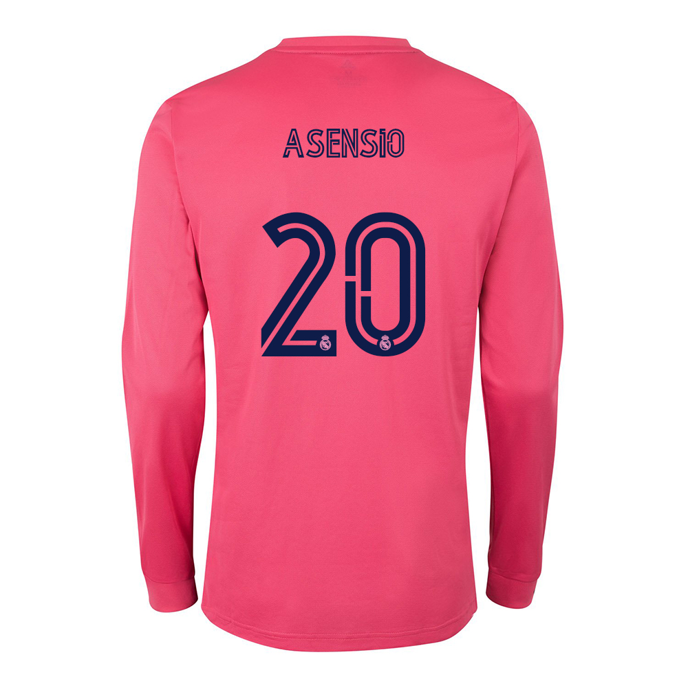 Lapset Jalkapallo Marco Asensio #20 Vieraspaita Vaaleanpunainen Pelipaita 2020/21 Lyhythihainen Paita