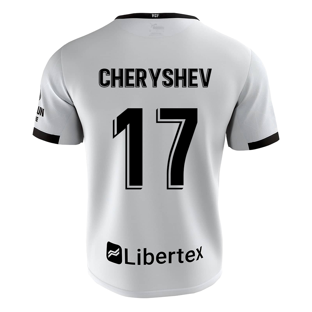 Lapset Jalkapallo Denis Cheryshev #17 Kotipaita Valkoinen Pelipaita 2020/21 Lyhythihainen Paita