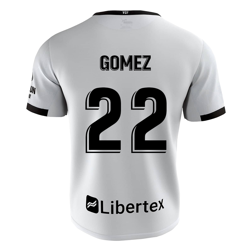 Lapset Jalkapallo Maxi Gomez #22 Kotipaita Valkoinen Pelipaita 2020/21 Lyhythihainen Paita