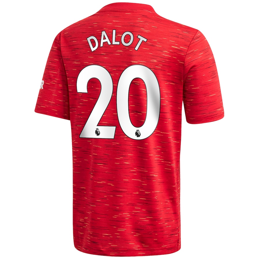 Lapset Jalkapallo Diogo Dalot #20 Kotipaita Punainen Pelipaita 2020/21 Lyhythihainen Paita
