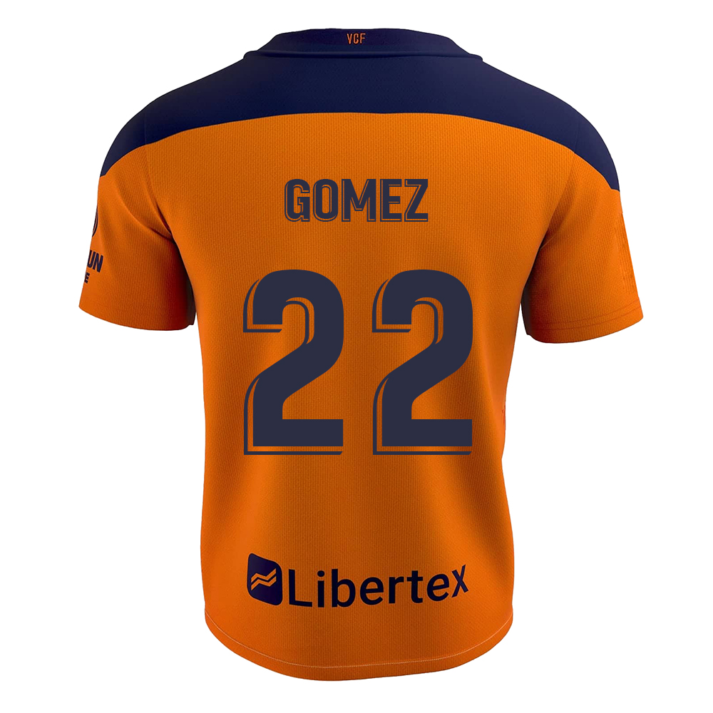 Lapset Jalkapallo Maxi Gomez #22 Vieraspaita Oranssi Pelipaita 2020/21 Lyhythihainen Paita
