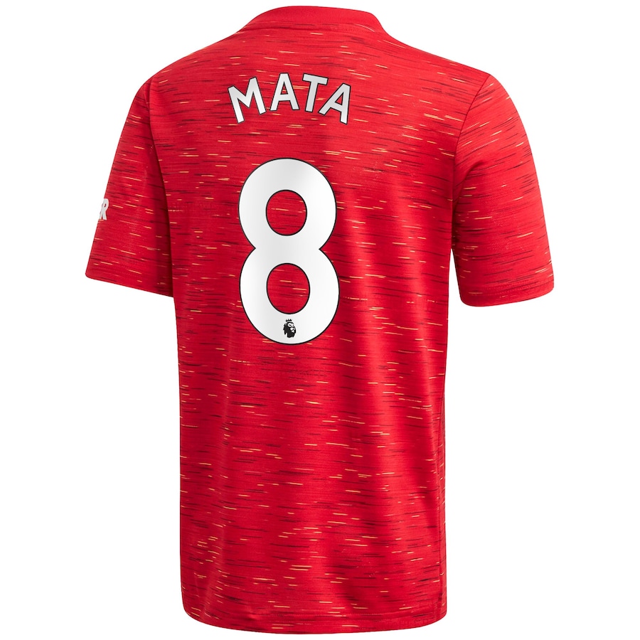 Lapset Jalkapallo Juan Mata #8 Kotipaita Punainen Pelipaita 2020/21 Lyhythihainen Paita
