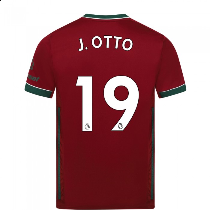 Lapset Jalkapallo Jonny Otto #19 3. Paita Karmiininpunainen Pelipaita 2020/21 Lyhythihainen Paita