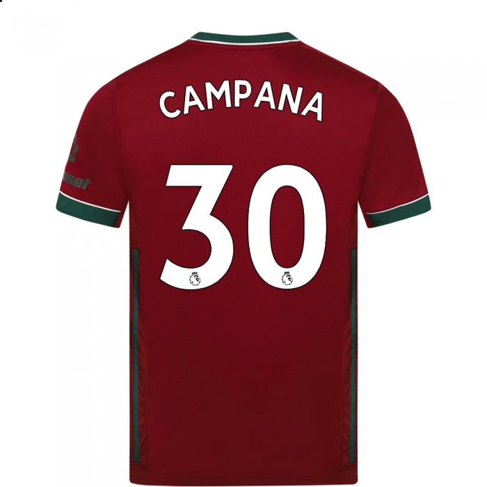 Lapset Jalkapallo Leonardo Campana #30 3. Paita Karmiininpunainen Pelipaita 2020/21 Lyhythihainen Paita