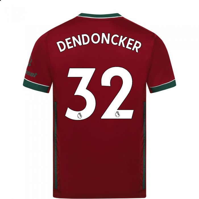 Lapset Jalkapallo Leander Dendoncker #32 3. Paita Karmiininpunainen Pelipaita 2020/21 Lyhythihainen Paita