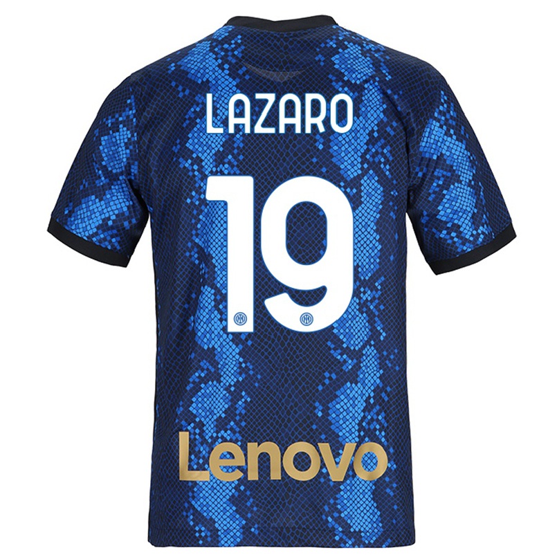 Miesten Jalkapallo Valentino Lazaro #19 Tummansininen Kotipaita 2021/22 Lyhythihainen Paita T-paita