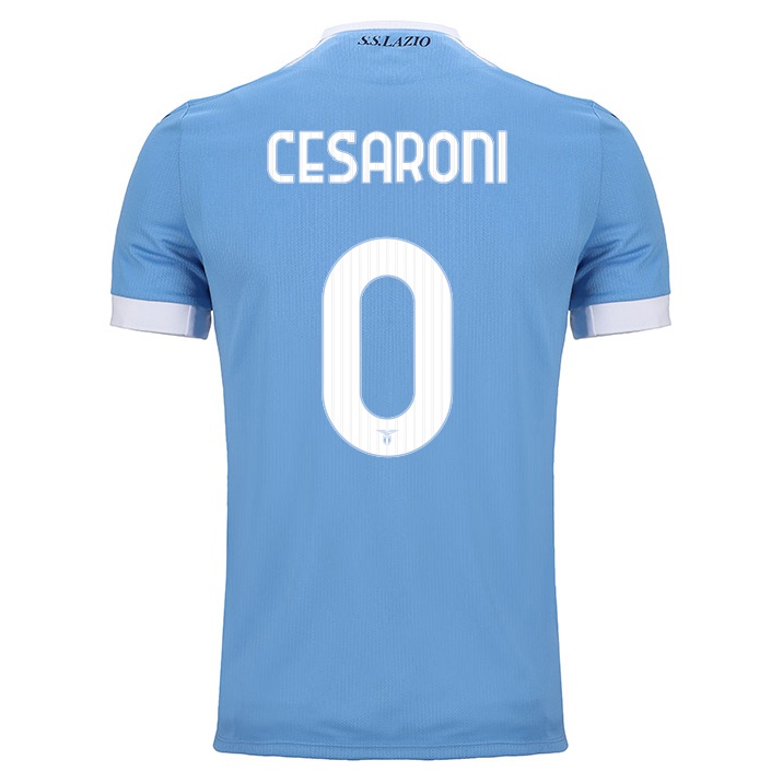 Miesten Jalkapallo Nicolo Cesaroni #0 Sininen Kotipaita 2021/22 Lyhythihainen Paita T-paita