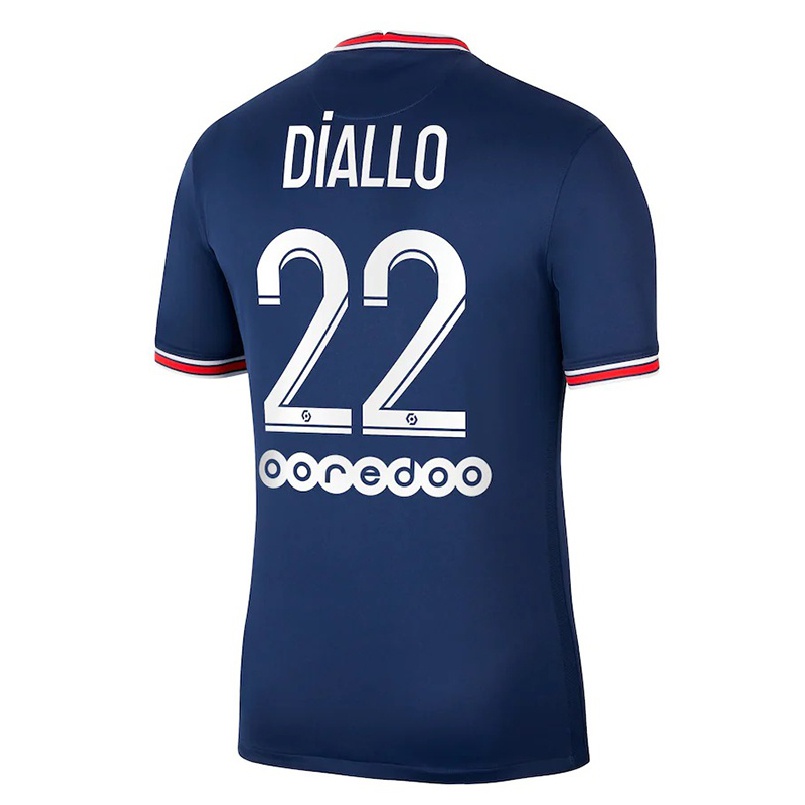 Miesten Jalkapallo Abdou Diallo #22 Tummansininen Kotipaita 2021/22 Lyhythihainen Paita T-paita