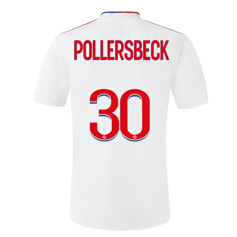 Miesten Jalkapallo Julian Pollersbeck #30 Valkoinen Kotipaita 2021/22 Lyhythihainen Paita T-paita