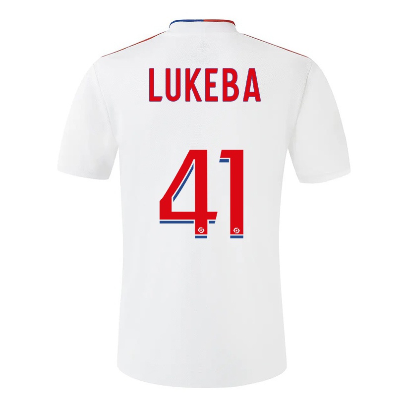 Miesten Jalkapallo Castello Lukeba #41 Valkoinen Kotipaita 2021/22 Lyhythihainen Paita T-paita