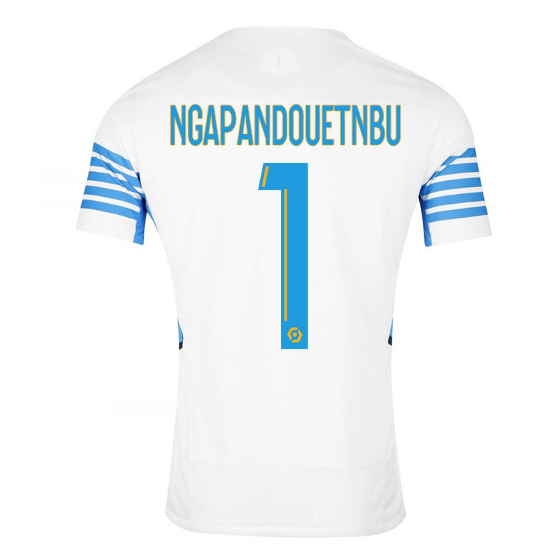 Miesten Jalkapallo Simon Ngapandouetnbu #1 Valkoinen Kotipaita 2021/22 Lyhythihainen Paita T-paita