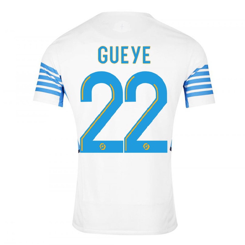 Miesten Jalkapallo Pape Gueye #22 Valkoinen Kotipaita 2021/22 Lyhythihainen Paita T-paita