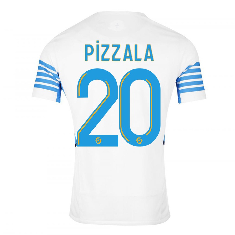 Miesten Jalkapallo Caroline Pizzala #20 Valkoinen Kotipaita 2021/22 Lyhythihainen Paita T-paita
