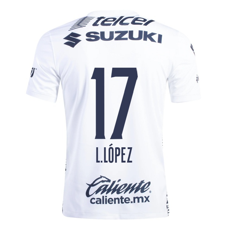 Miesten Jalkapallo Leonel Lopez #17 Valkoinen Kotipaita 2021/22 Lyhythihainen Paita T-paita