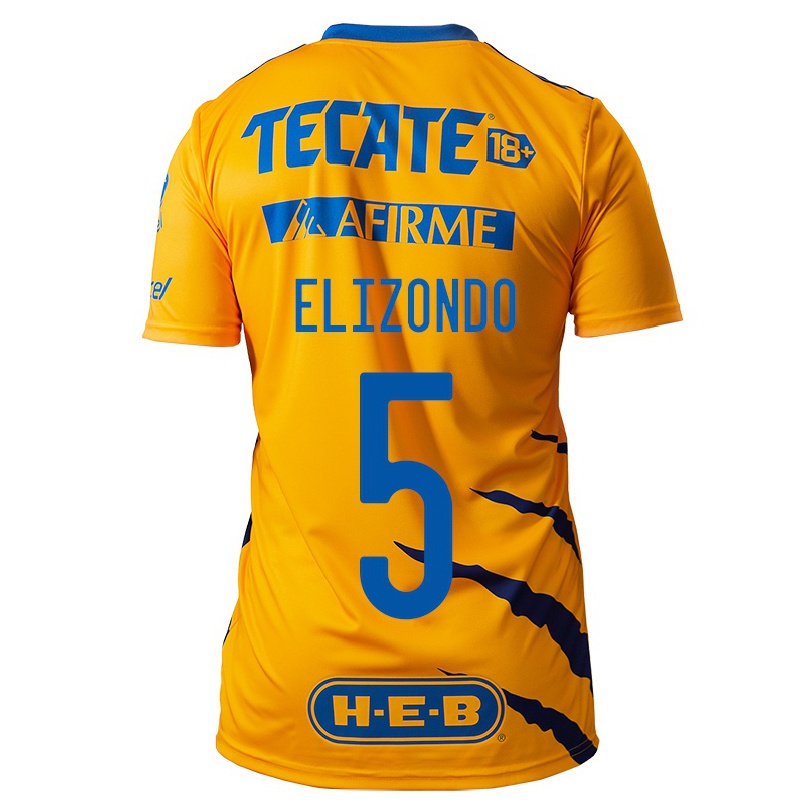 Miesten Jalkapallo Fernanda Elizondo #5 Keltainen Kotipaita 2021/22 Lyhythihainen Paita T-paita