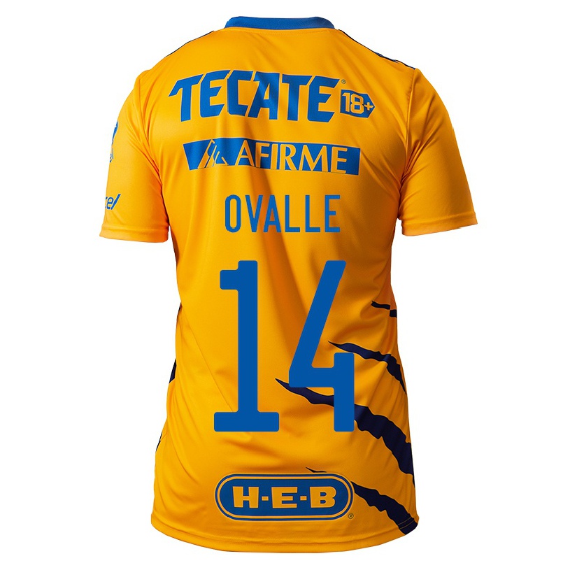 Miesten Jalkapallo Lizbeth Ovalle #14 Keltainen Kotipaita 2021/22 Lyhythihainen Paita T-paita