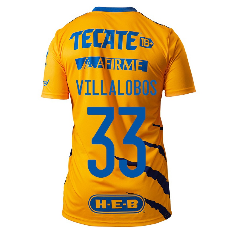 Miesten Jalkapallo Vania Villalobos #33 Keltainen Kotipaita 2021/22 Lyhythihainen Paita T-paita