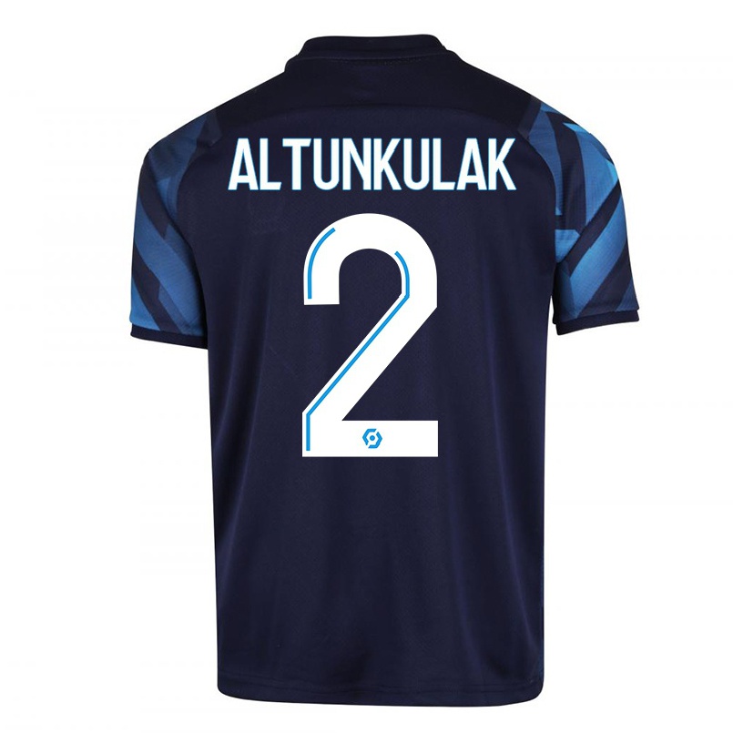 Miesten Jalkapallo Selen Altunkulak #2 Tummansininen Vieraspaita 2021/22 Lyhythihainen Paita T-paita