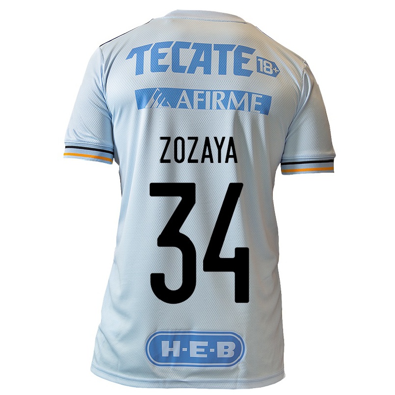 Miesten Jalkapallo Karla Zozaya #34 Vaaleansininen Vieraspaita 2021/22 Lyhythihainen Paita T-paita