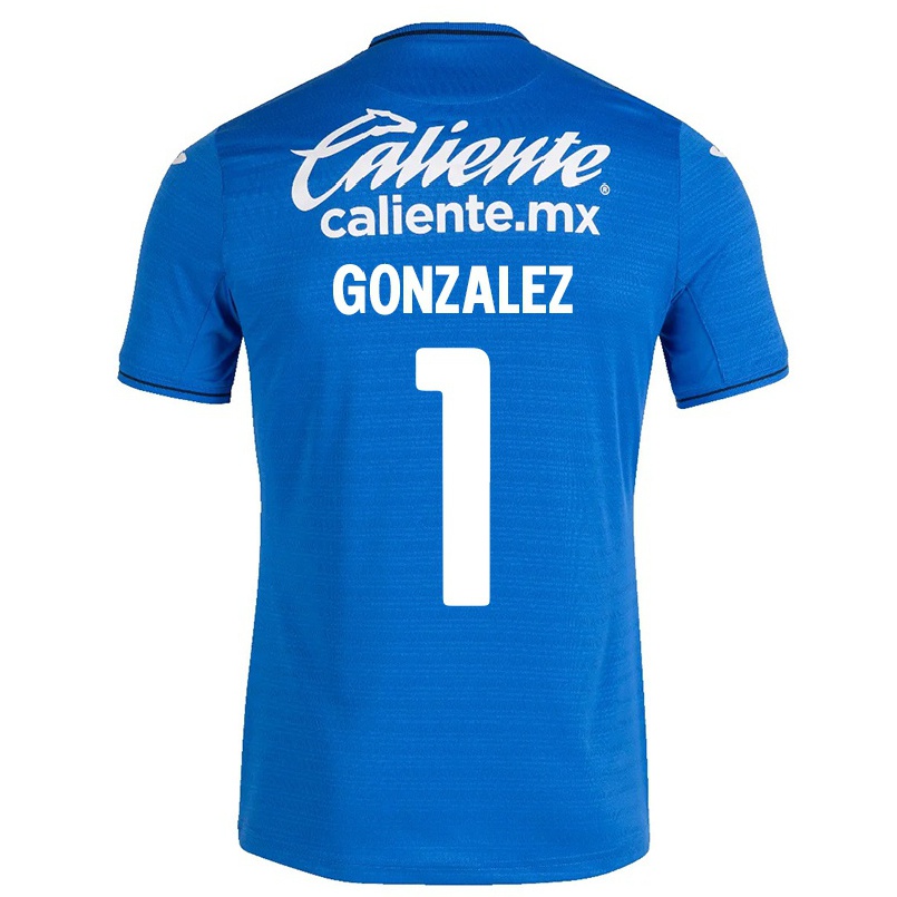 Miesten Jalkapallo Itzayana Gonzalez #1 Tummansininen Kotipaita 2021/22 Lyhythihainen Paita T-paita