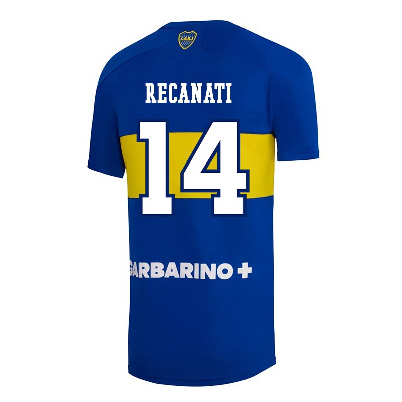 Miesten Jalkapallo Bianca Recanati #14 Kuninkaallisen Sininen Kotipaita 2021/22 Lyhythihainen Paita T-paita