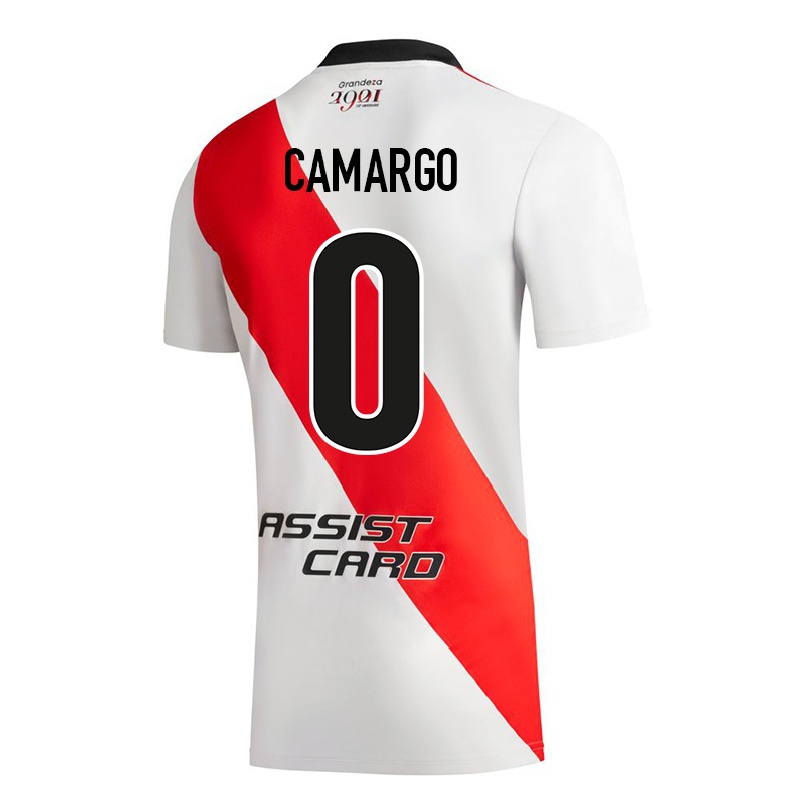 Miesten Jalkapallo Franco Camargo #0 Valkoinen Kotipaita 2021/22 Lyhythihainen Paita T-paita