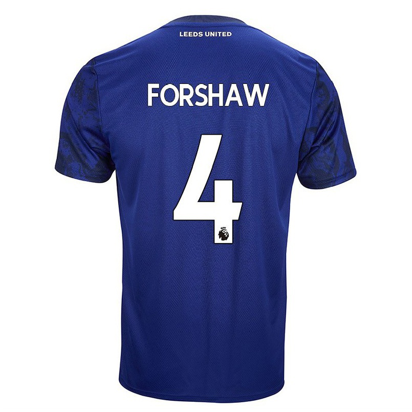 Miesten Jalkapallo Adam Forshaw #4 Kuninkaallisen Sininen Vieraspaita 2021/22 Lyhythihainen Paita T-paita