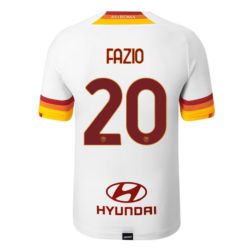 Miesten Jalkapallo Federico Fazio #20 Valkoinen Vieraspaita 2021/22 Lyhythihainen Paita T-paita