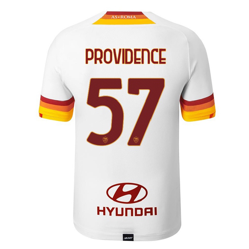 Miesten Jalkapallo Ruben Providence #57 Valkoinen Vieraspaita 2021/22 Lyhythihainen Paita T-paita