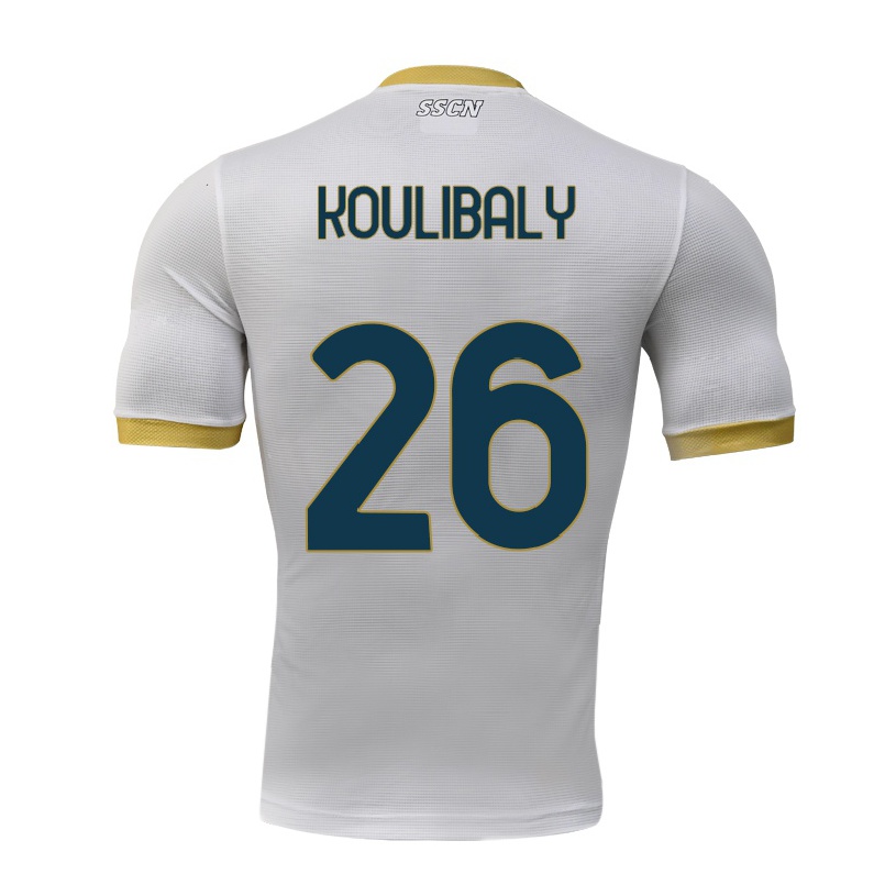 Miesten Jalkapallo Kalidou Koulibaly #26 Harmaa Vieraspaita 2021/22 Lyhythihainen Paita T-paita