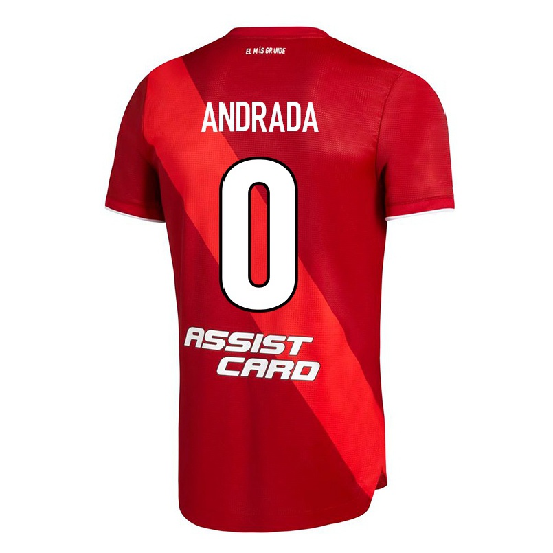 Miesten Jalkapallo Isaias Andrada #0 Punainen Vieraspaita 2021/22 Lyhythihainen Paita T-paita