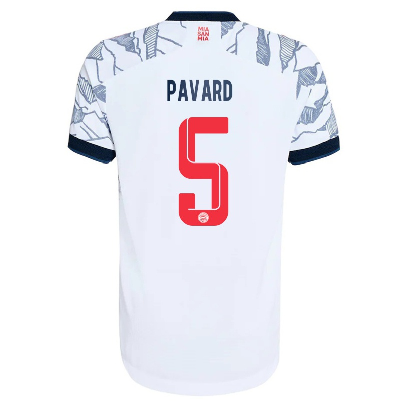 Miesten Jalkapallo Benjamin Pavard #5 Harmaa Valkoinen 3. Paita 2021/22 Lyhythihainen Paita T-paita