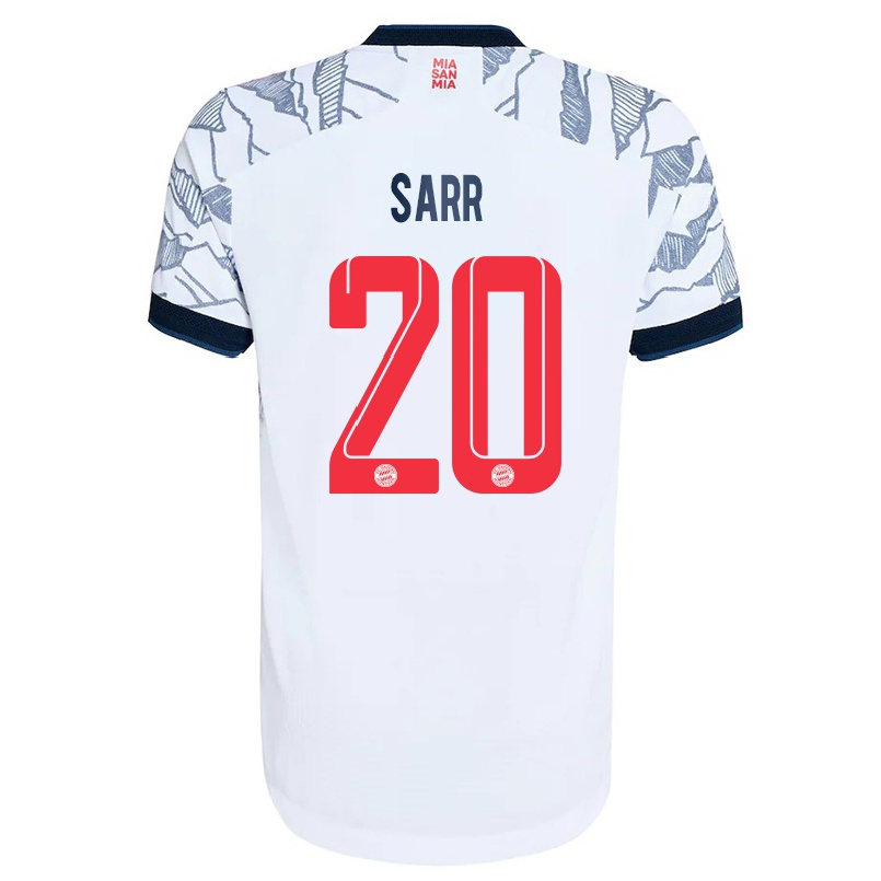Miesten Jalkapallo Bouna Sarr #20 Harmaa Valkoinen 3. Paita 2021/22 Lyhythihainen Paita T-paita