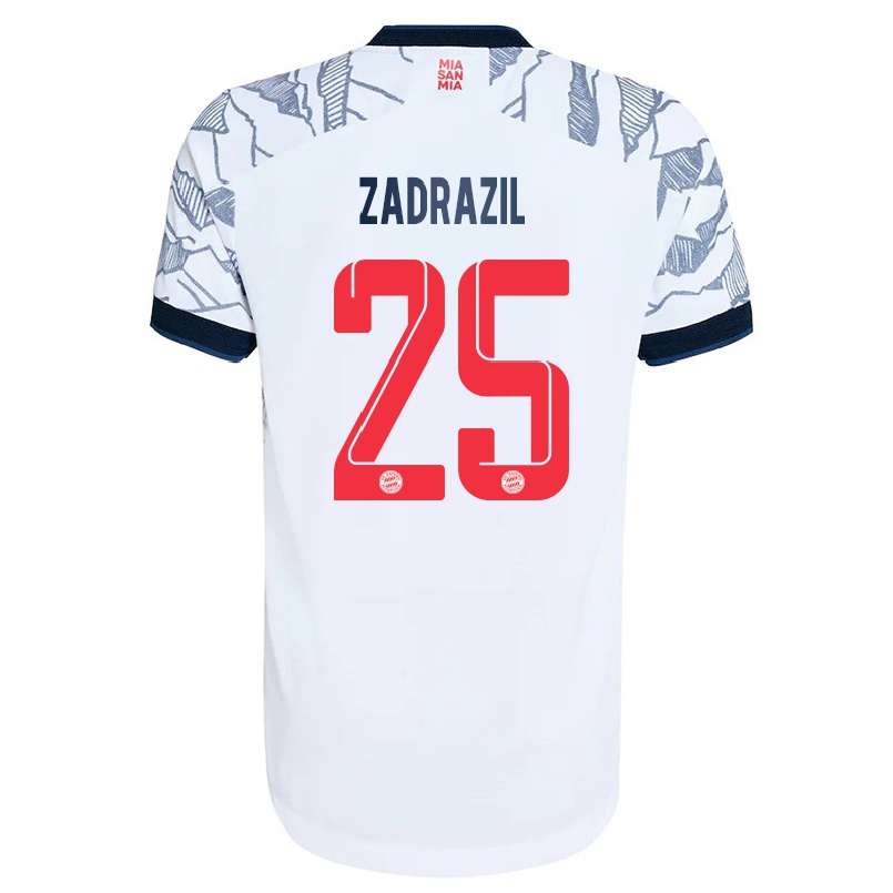 Miesten Jalkapallo Sarah Zadrazil #25 Harmaa Valkoinen 3. Paita 2021/22 Lyhythihainen Paita T-paita