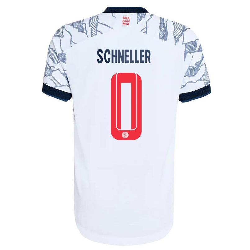 Miesten Jalkapallo Lukas Schneller #0 Harmaa Valkoinen 3. Paita 2021/22 Lyhythihainen Paita T-paita